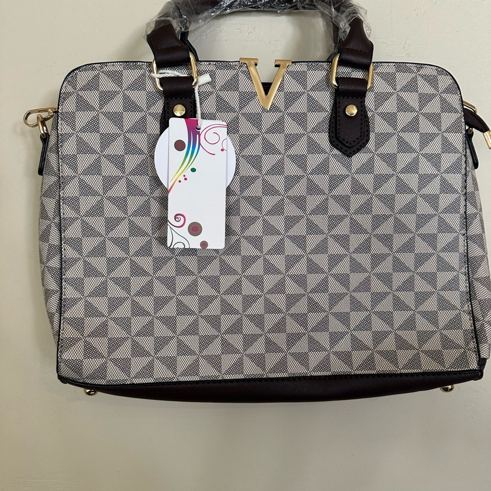 Elegant‎ Geometric Patterned Handbag PETA vegan